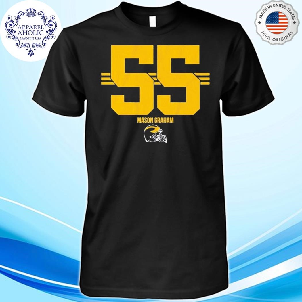 Michigan Football mason graham 55 stripe shirt