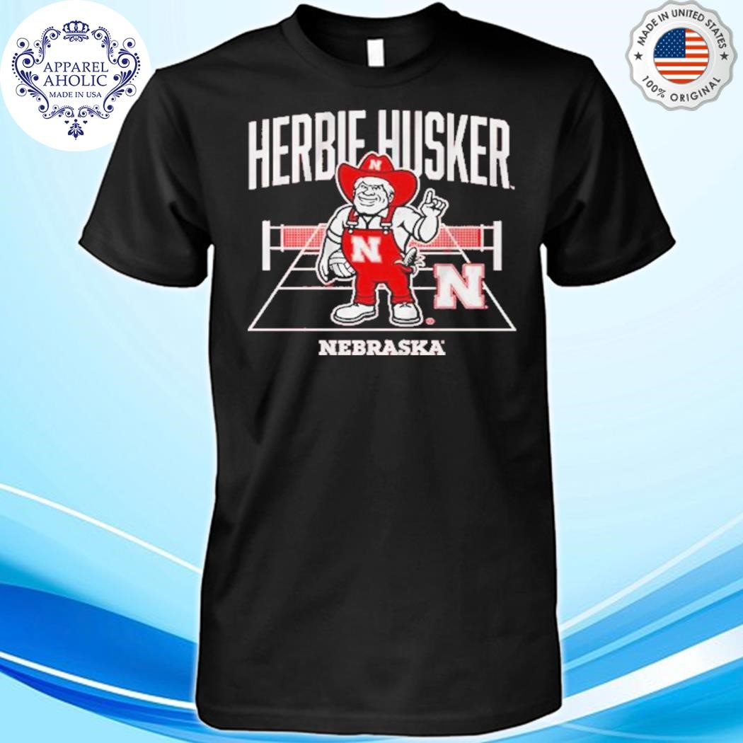 Nebraska volleyball herbie mascot shirt