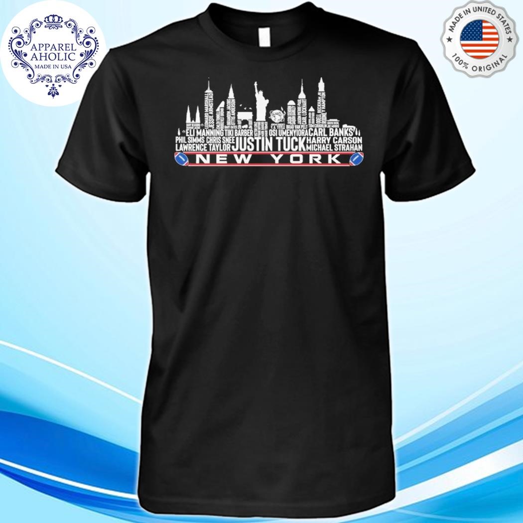 New York Giants The Best Line Up In 2024 Player Name Skyline T-Shirt