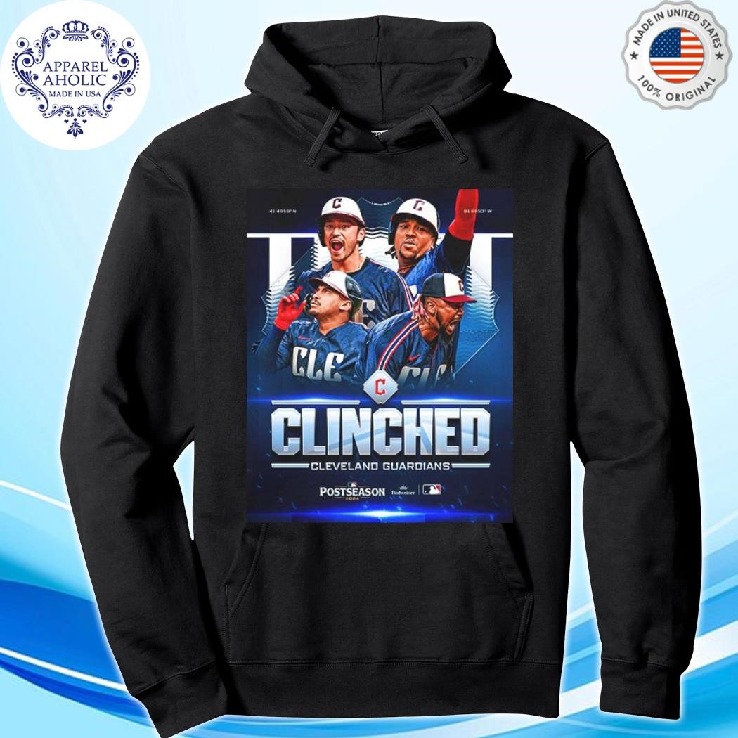 Official Congrats Cleveland Guardians Clinched 2024 Postseason MLB hoodie