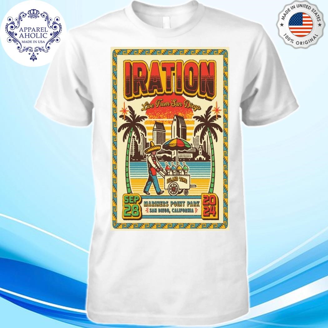 Official Iration Sept 28 2024 Mariners Point Park In San Diego CA Tour Poster Shirt