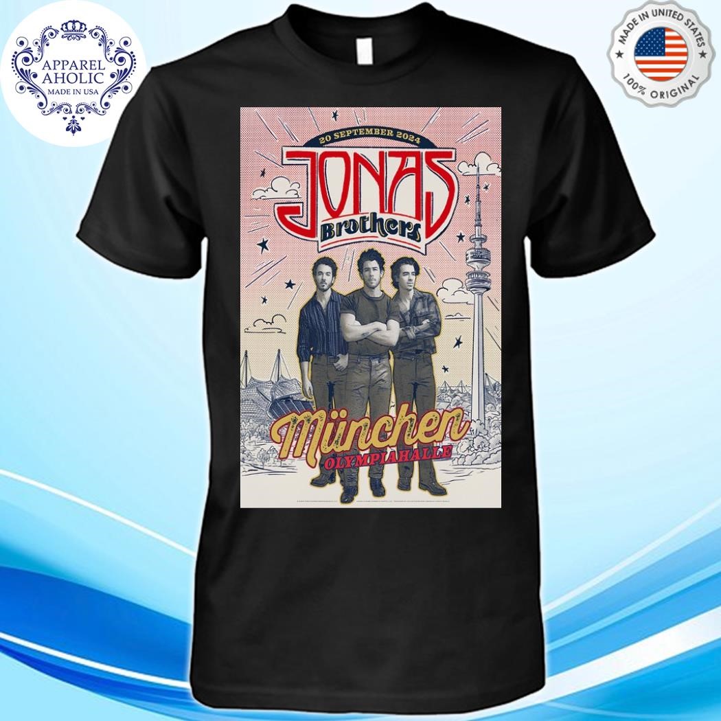 Official Jonas Brothers Sept 20th, 2024 Olympia Hall, Munich Germany Show Poster Shirt