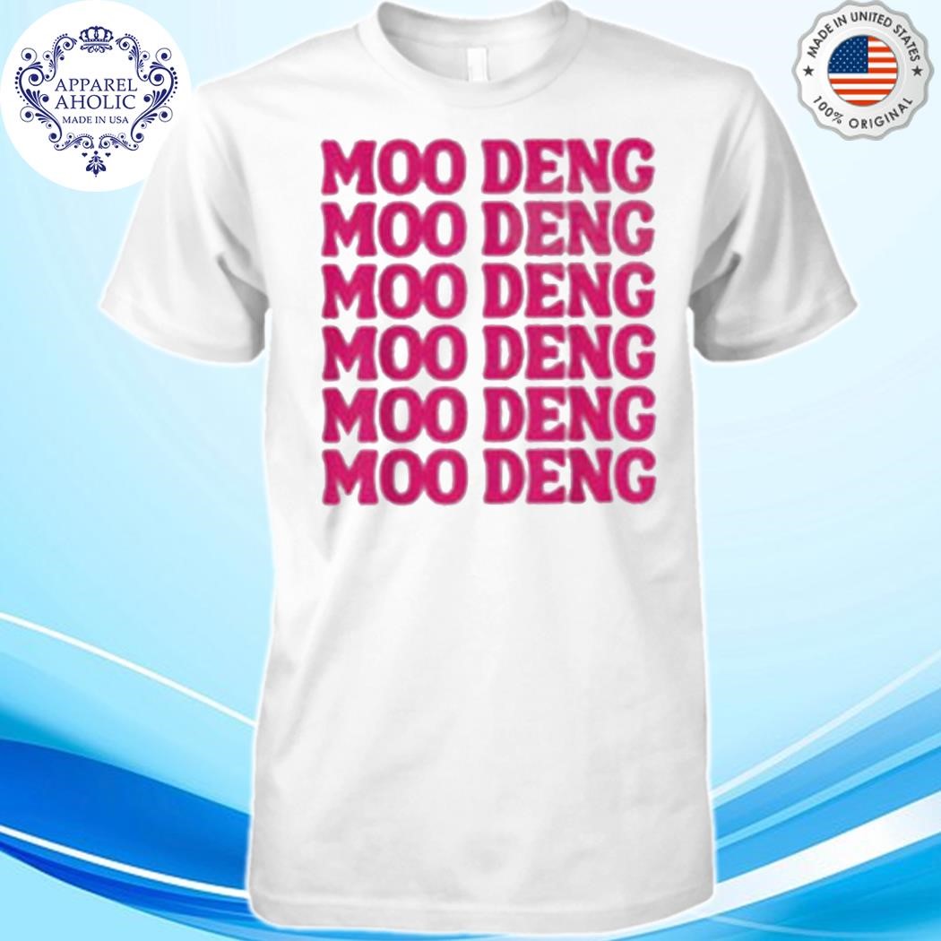 Official Moo Deng Bouncy Pig in Thai Shirt