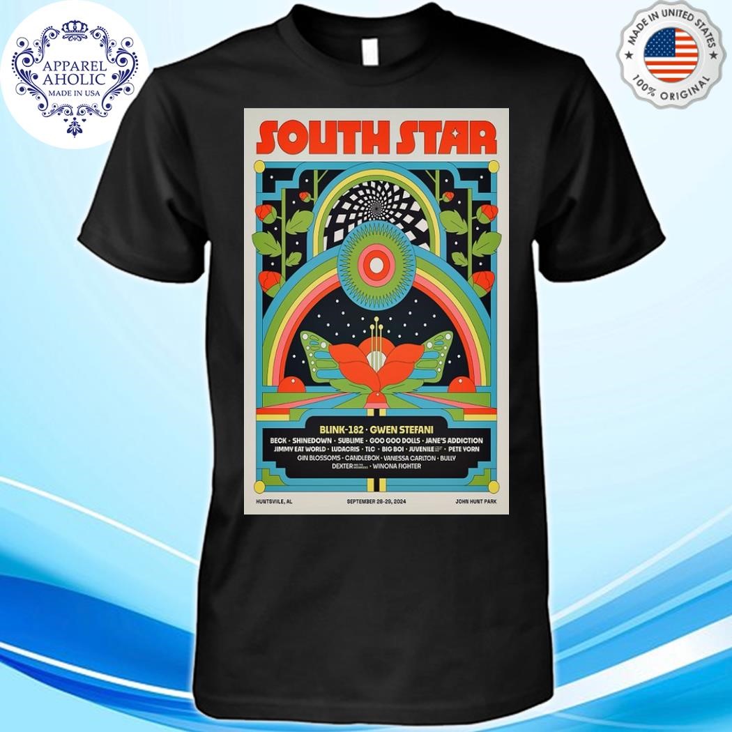 Official South Star Festival September 28-29 2024 Huntsville AL Show Poster Shirt