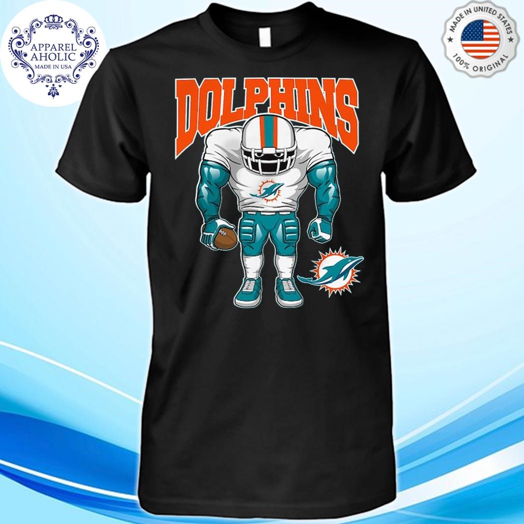 Official Toddler Miami Dolphins Aqua Brute Squad Shirt