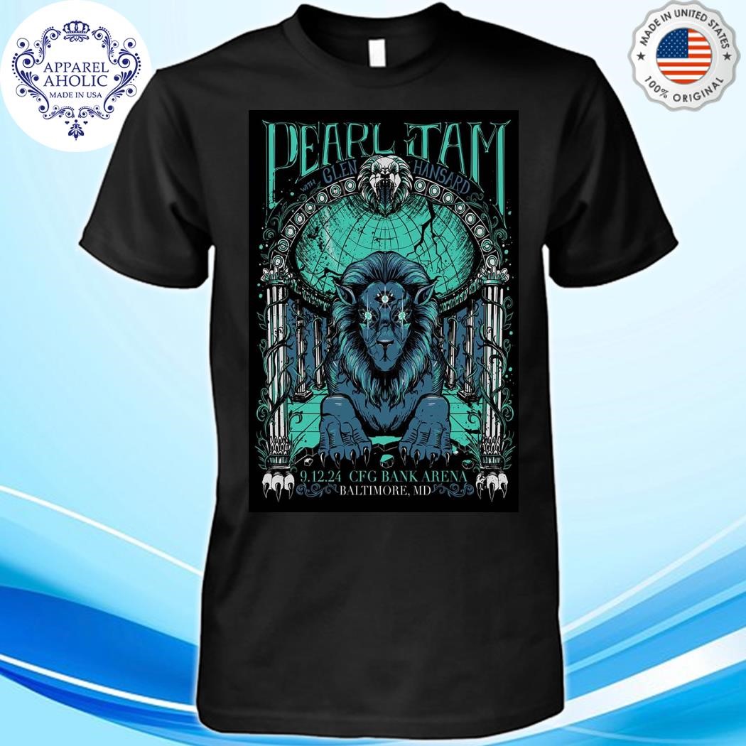 Pearl Jam Dark Matter World Tour 2024 Event For Baltimore MD With Glen Hansard At CFG Bank Arena On September 12 2024 Shirt