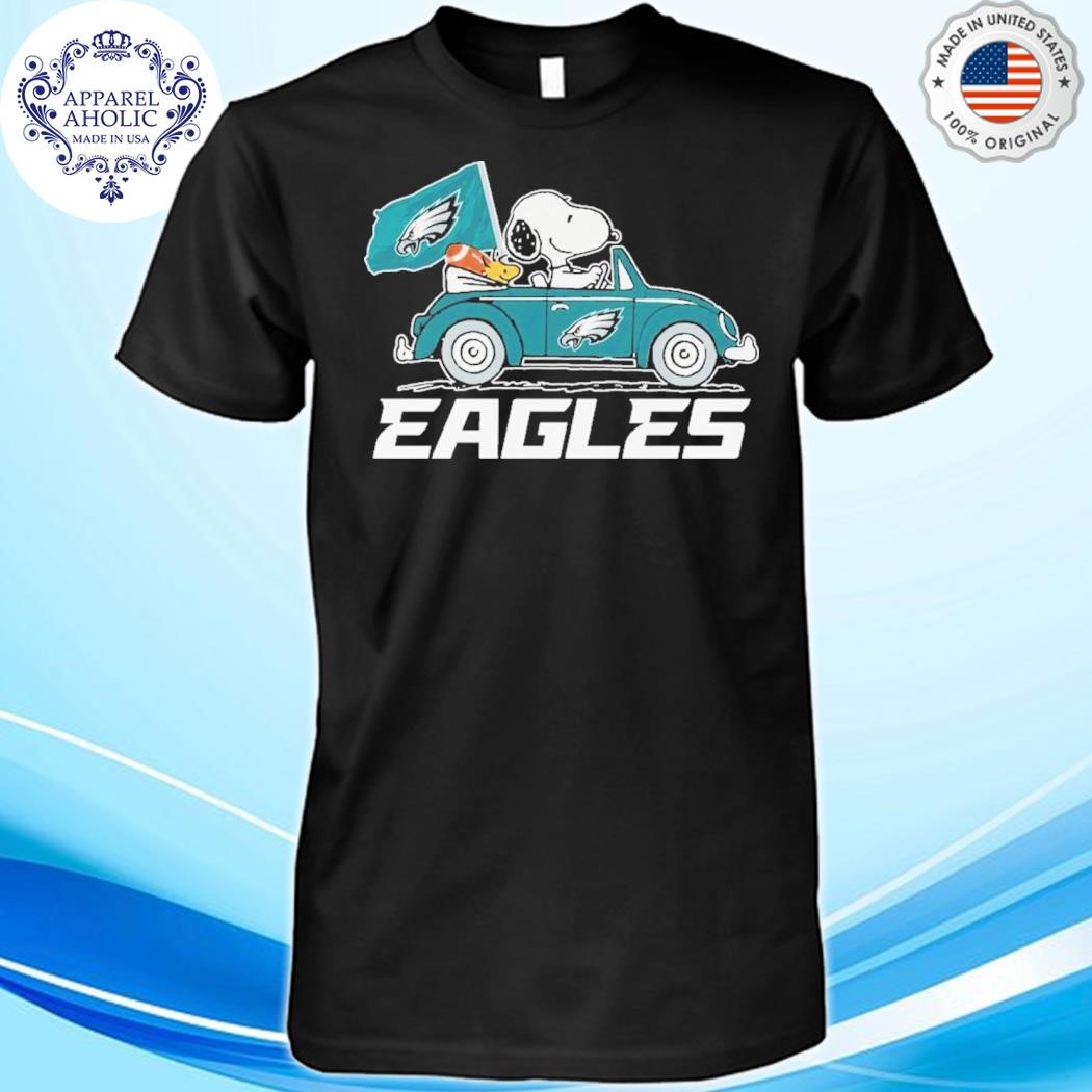 Philadelphia Eagles Snoopy Enjoying The Ride 2024 T-Shirt