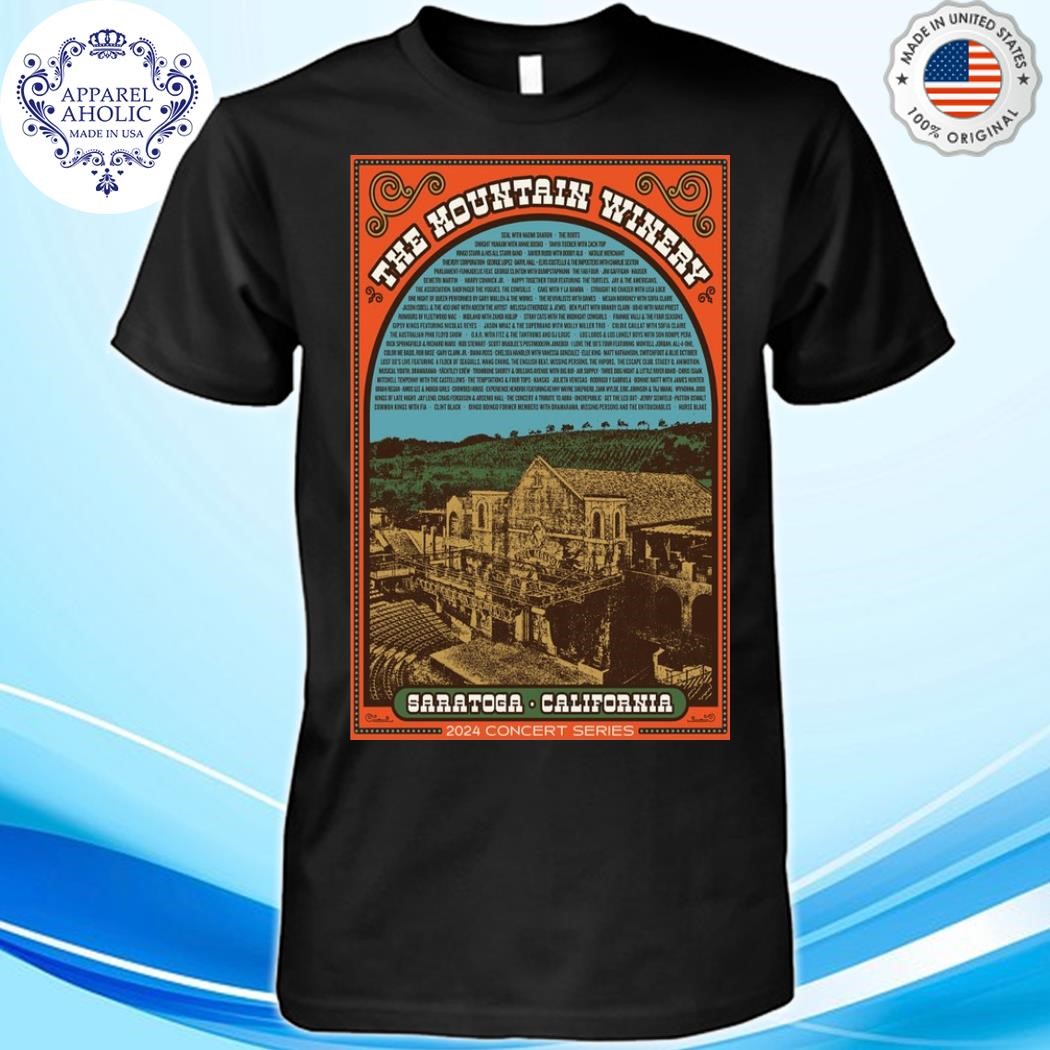 The Mountain Winery Saratago CA 2024 Concert Series Poster Shirt