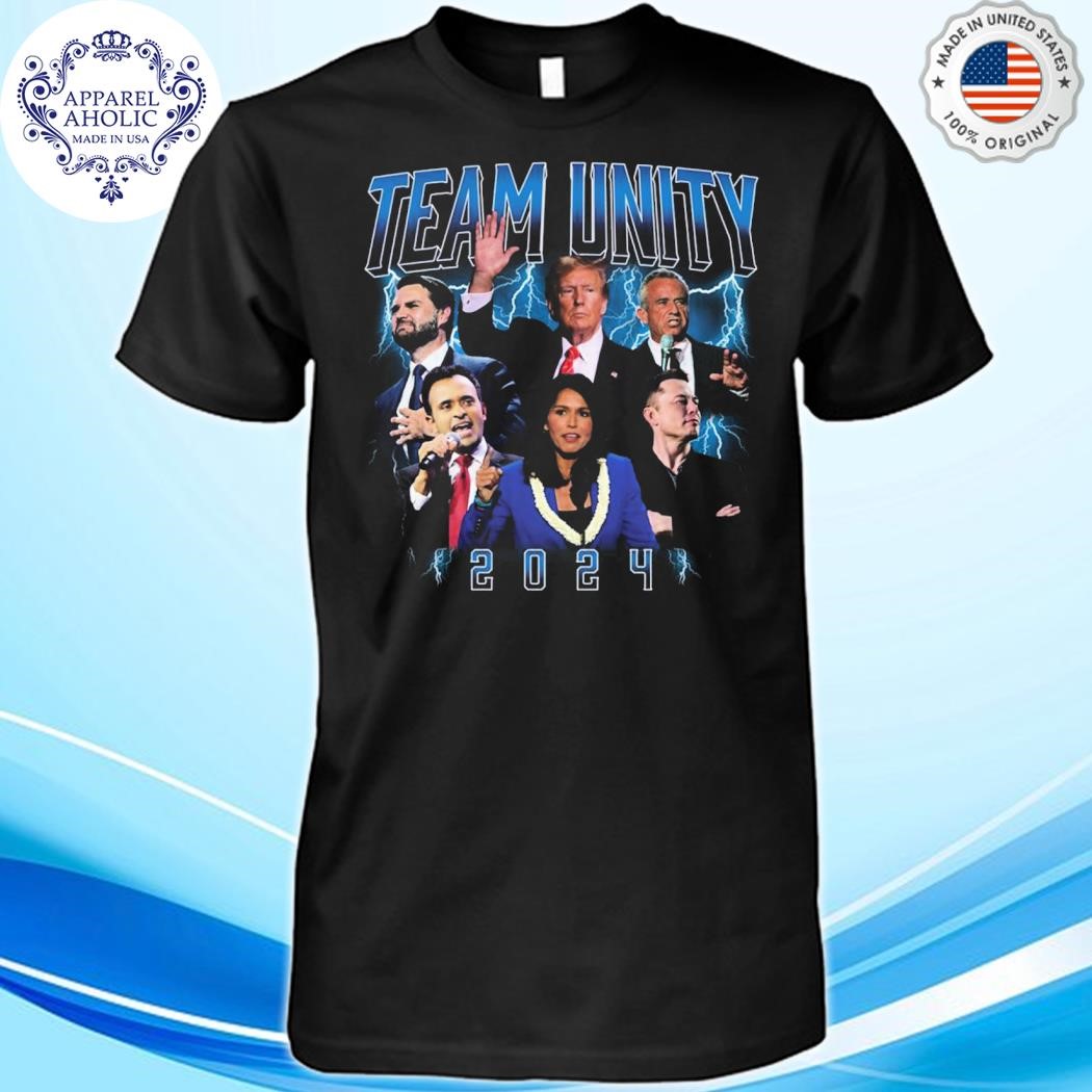 Trump Jd Vance Kennedy Tulsi Gabbard Elon Musk Team Unity 2024 Shirt