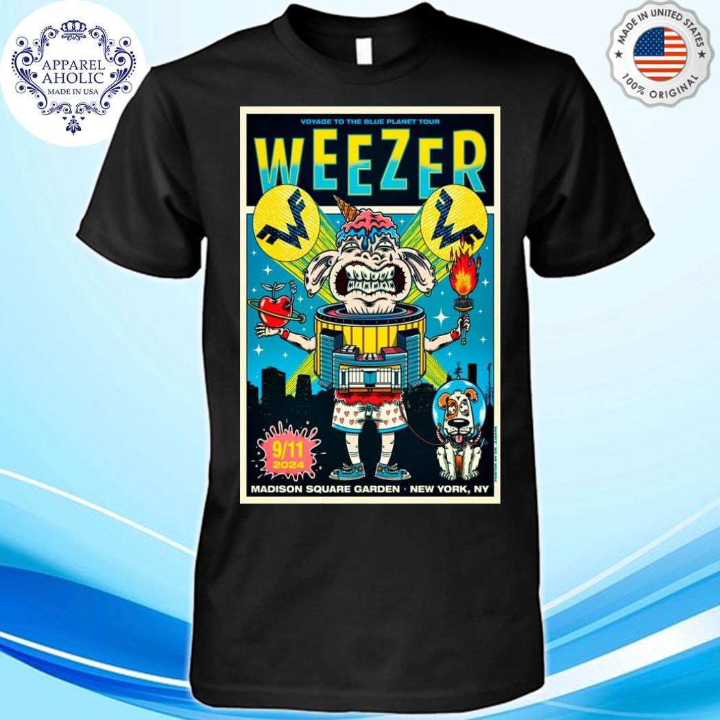 Weezer Sept 11 2024 Madison Square Garden In New York NY Poster Shirt