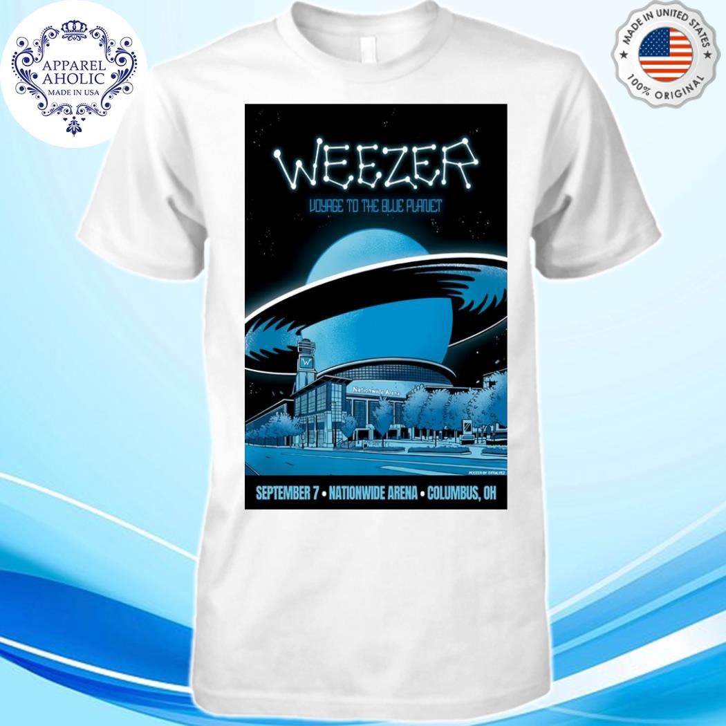 Weezer Sept 7 2024 Nationwide Arena In Columbus OH Poster Shirt