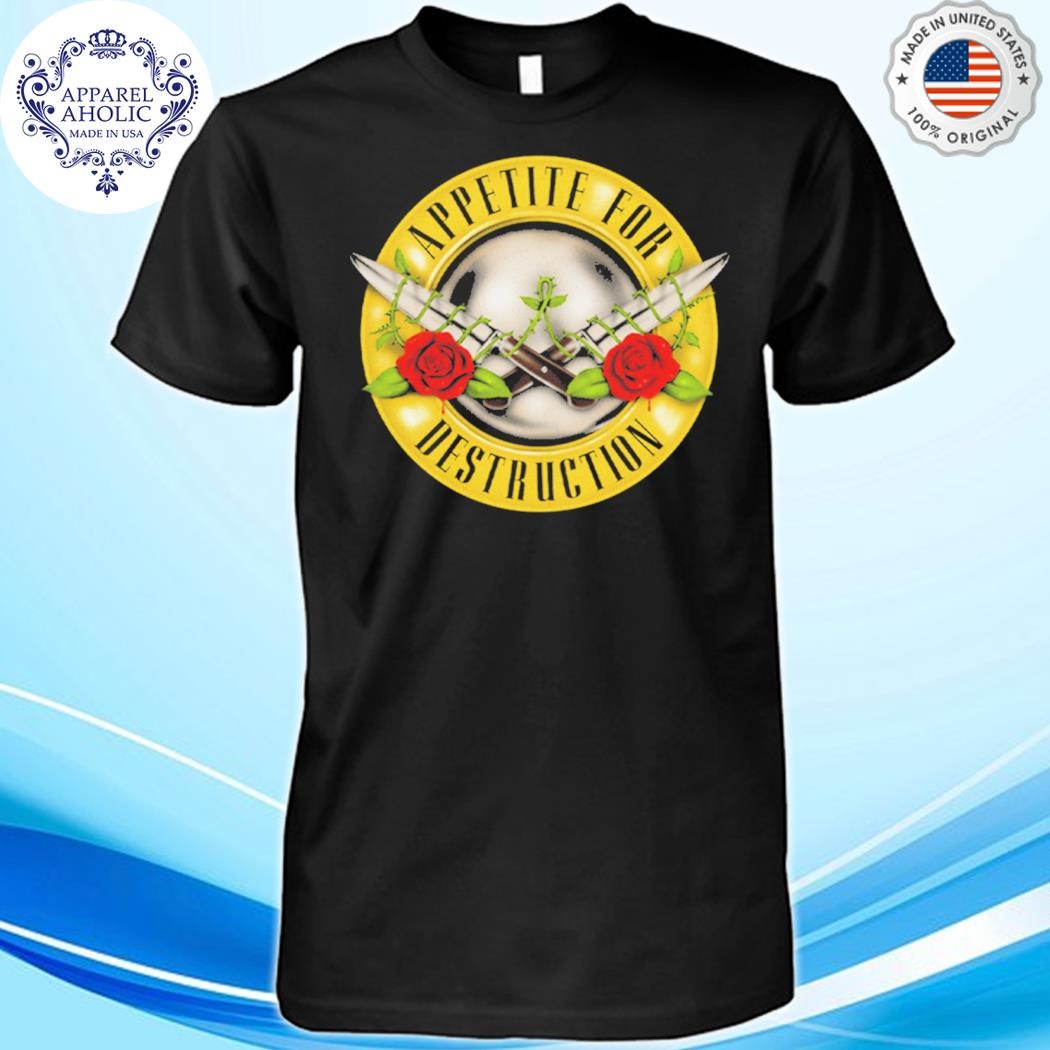 Official Guns N' Roses Appetite For Destruction Knives Shirt