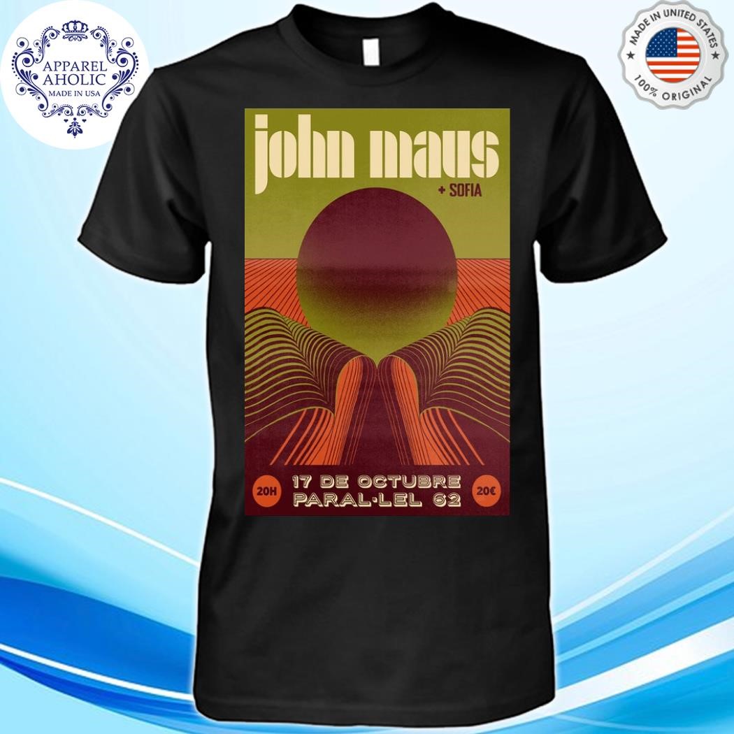 Official John Maus Barcelona Spain Oct 17 2024 Tour Poster Shirt