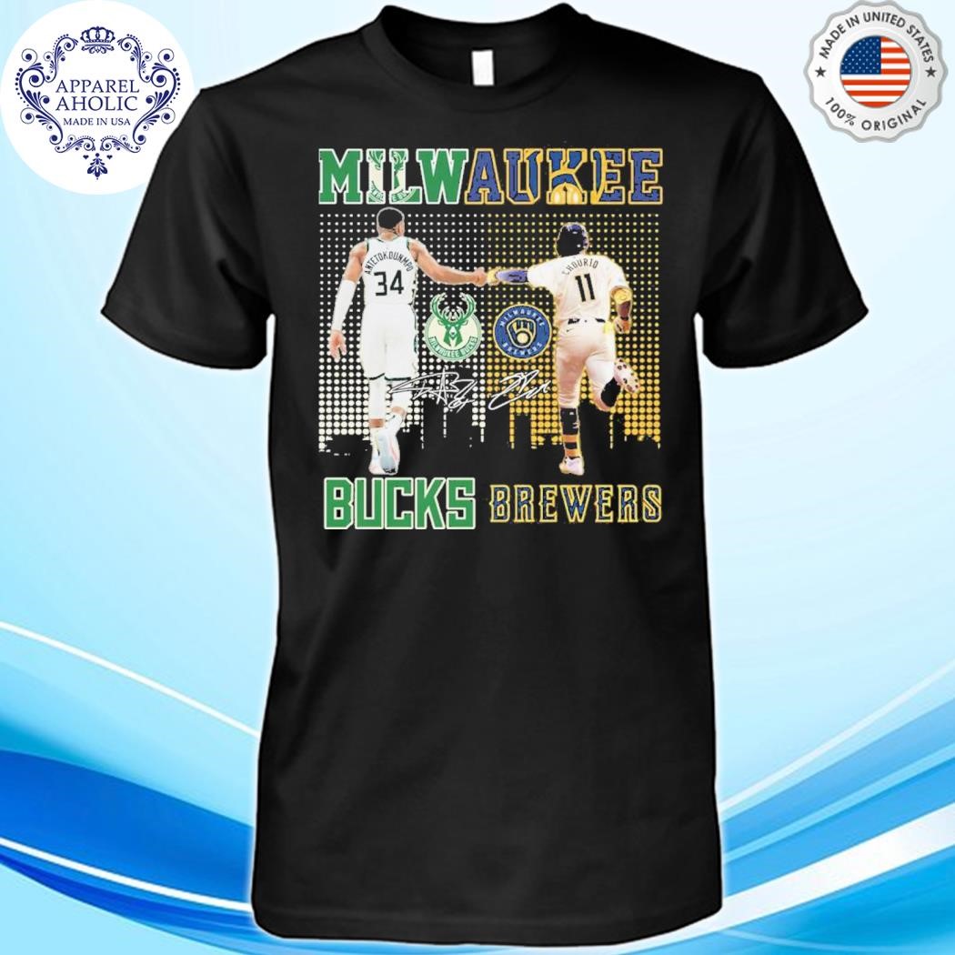 Official Milwaukee Bucks Antetokounmpo And Milwaukee Brewers Chourio 2024 Shirt