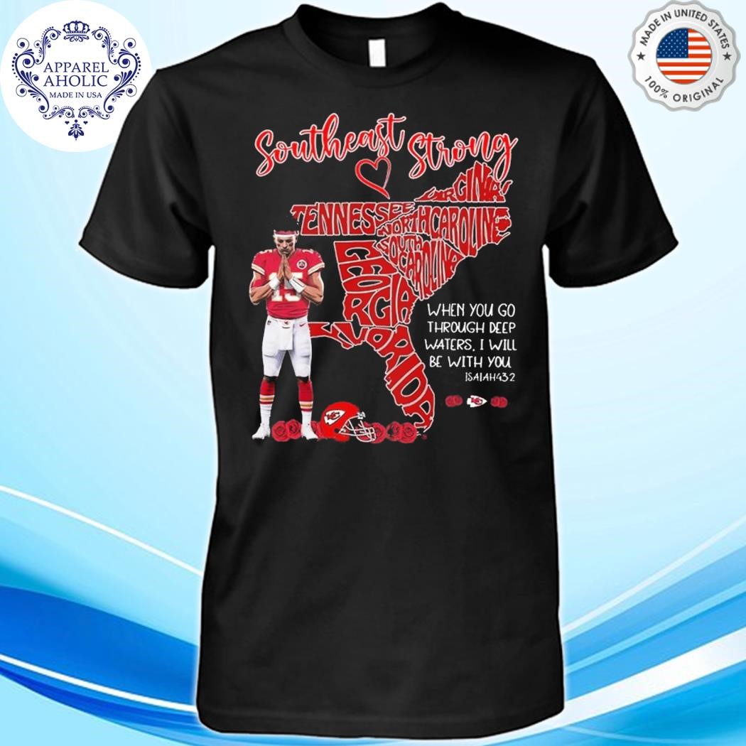 Official Patrick Mahomes Kansas City Chiefs Praying For Florida Southeast Strong Shirt