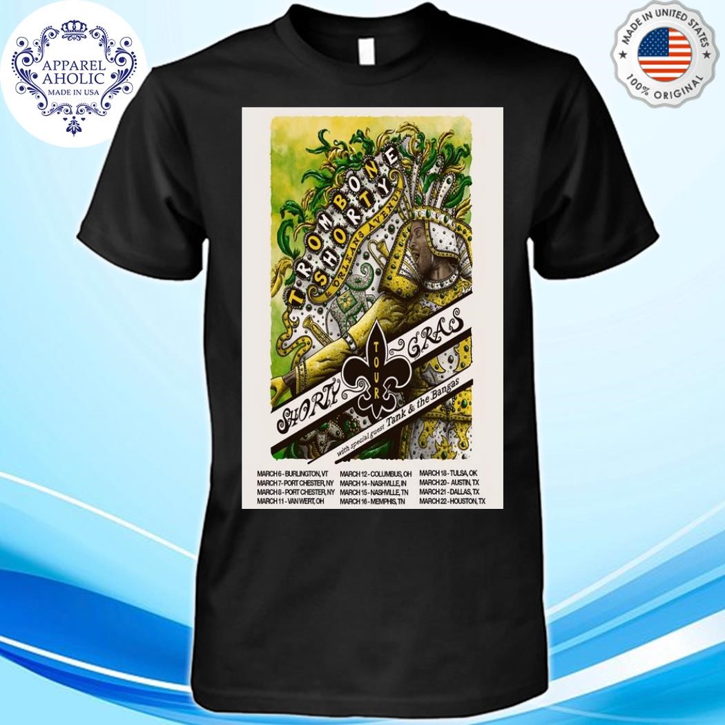 Official Troy Andrews Tour Shorty Gras 2025 Poster Shirt