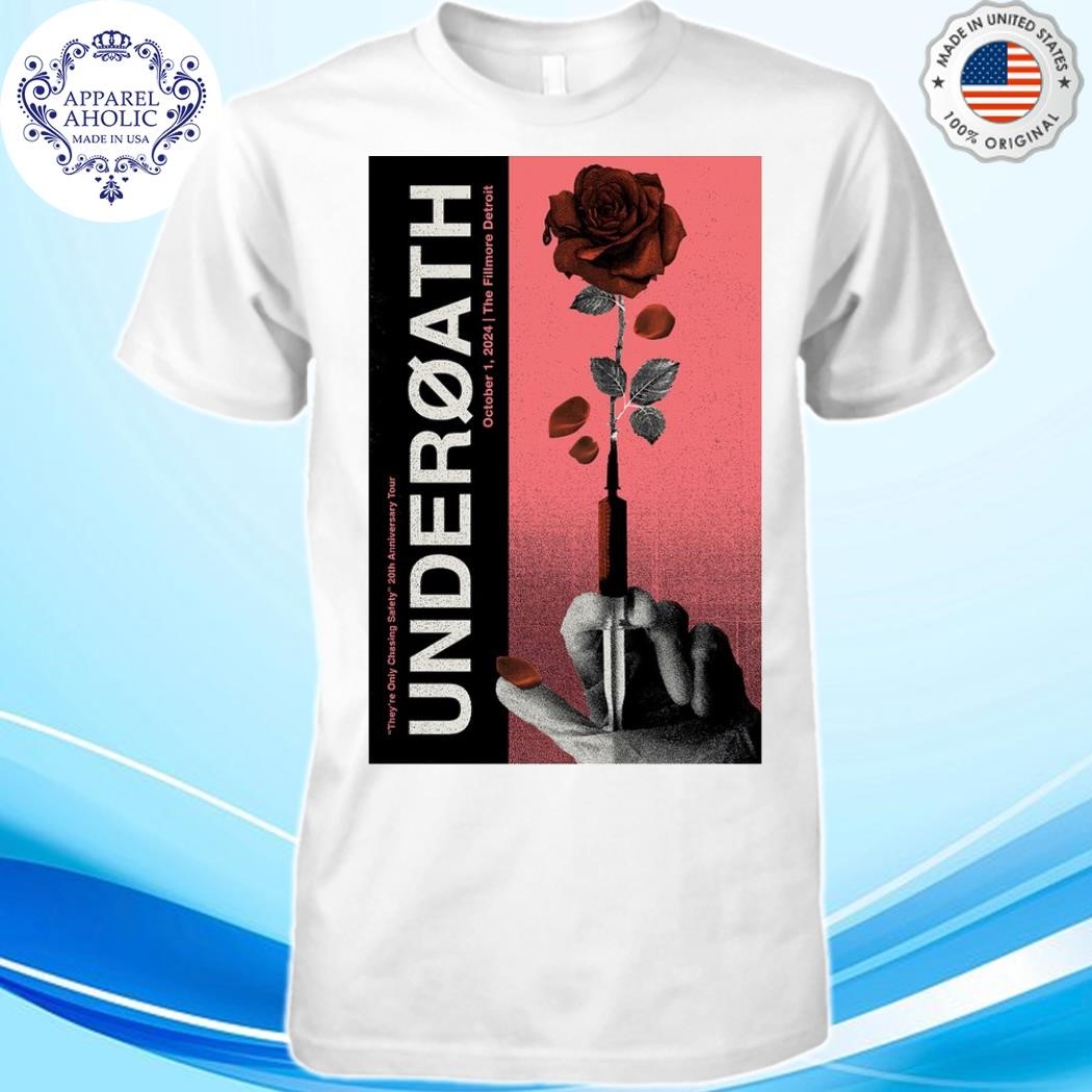 Official Underoath October 1, 2024 In Detroit, MI Tour Poster Shirt