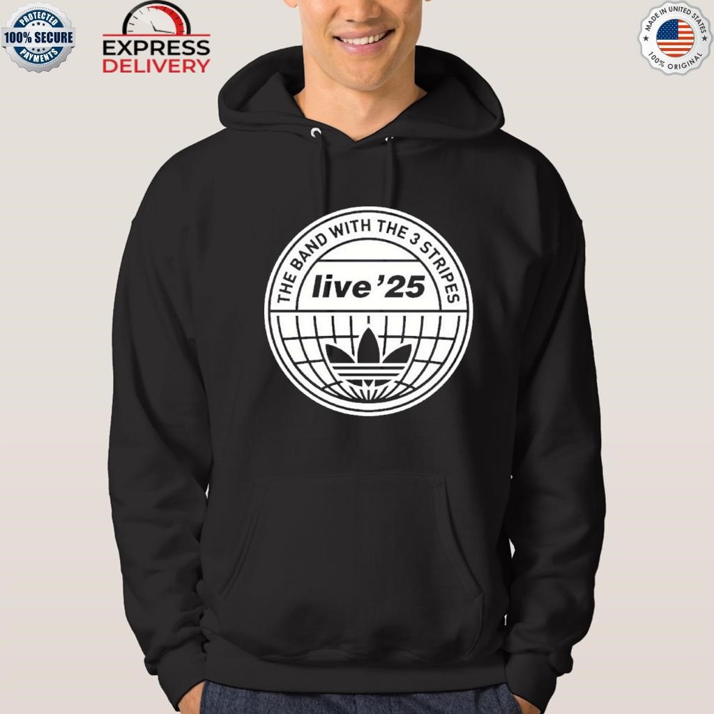 Oasis X Adidas The Band With The 3 Stripes Live 25 Logo Shirt