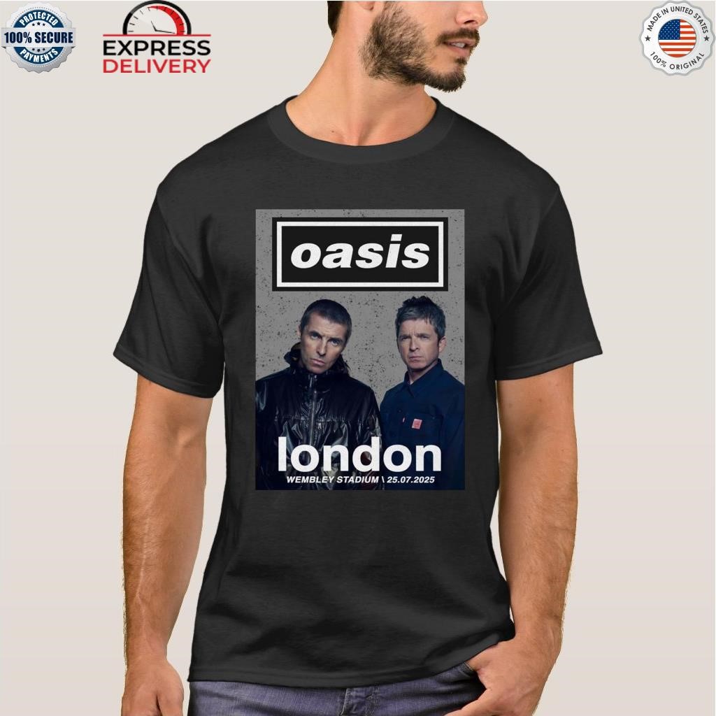 Official Oasis Live 25 London Event Poster At Wembley Stadium On